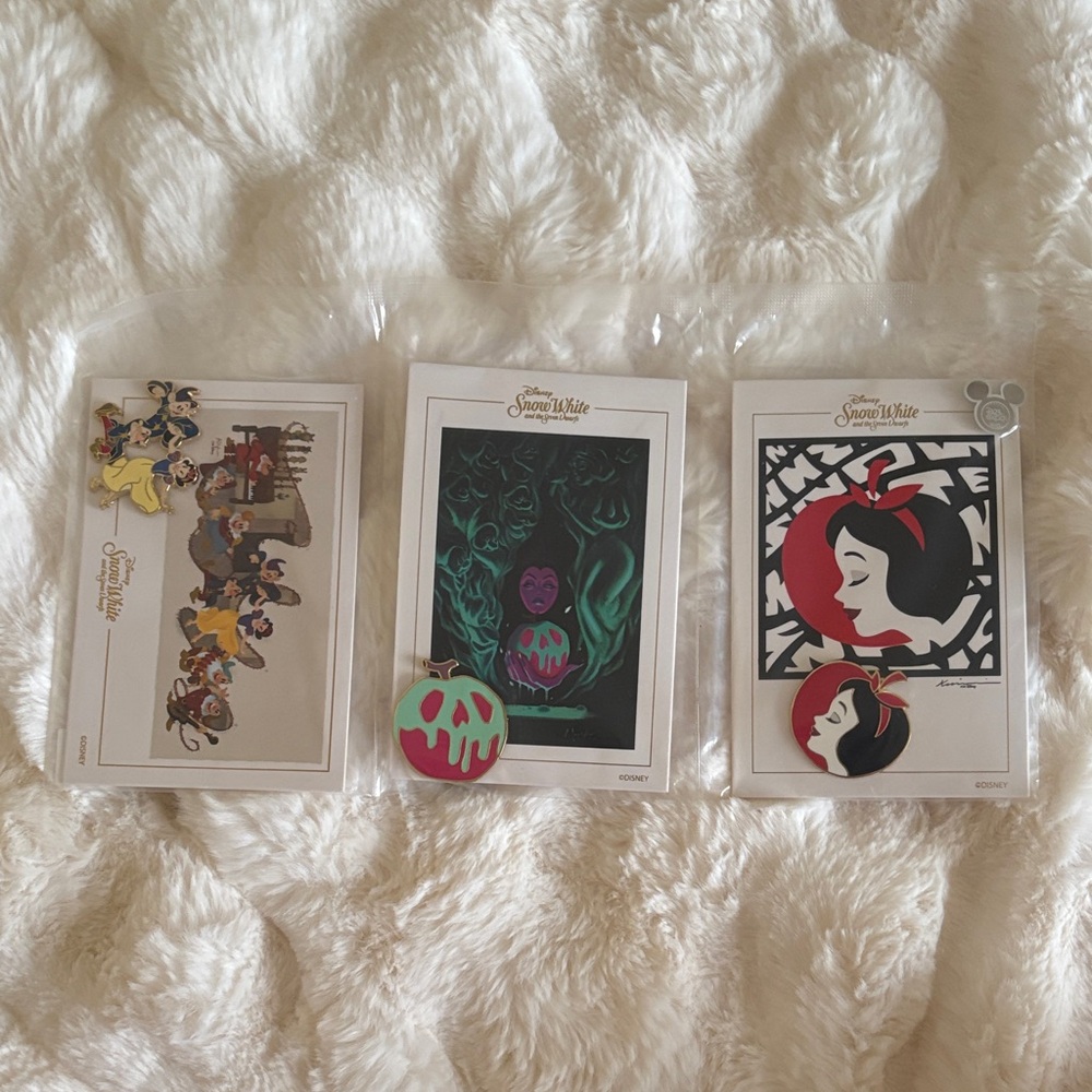 Disney Snow White Art Collection with Red and Green Accents
